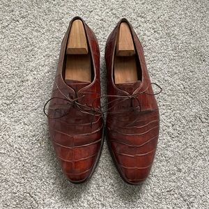 Vintage Genuine Italian Alligator Leather Caporicci Men’s Dress Shoes